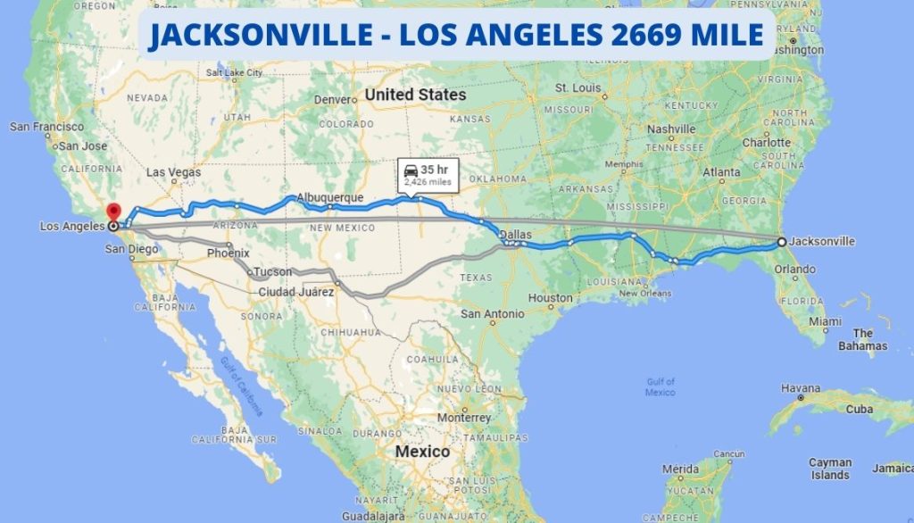 Jacksonville to Los Angeles